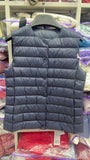 Women Sleeveless Puffer Vest Women's Ultra Light Down Vest Women Two Ways Waistcoat Portable Warm Sleeveless Winter Liner