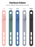 Silicone cable ties – five colours, tall crop