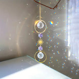 Crystal Sun Catcher Wind Chime – Hanging Prism Pendant for Home, Garden, or Event Decor