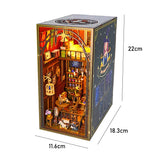 DIY Wooden Miniature Dollhouse Kit with Furniture – Handmade Assembly Model for Teens & Adults