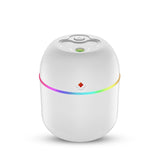 Mini USB Air Humidifier - 220ml Portable Aroma Diffuser with Color Changing Light