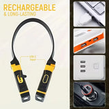 Rechargeable LED Neck Reading Light – Hands-Free, Adjustable Brightness for Reading, Knitting & More