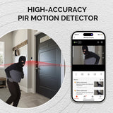 Timbre con video inteligente WiFi de 1080P con visión nocturna y audio bidireccional (tarjeta SD de 64 GB incluida)