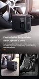 Baseus Dual Cylinder Car Air Compressor 250W Car Air Pump Car Tire Motorcycle Bicycle Inflator Pump Portable Air Pump Inflation