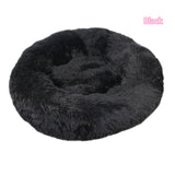 Plush Donut Cat Bed - Super Soft Washable Pet Nest (5 Sizes, 20 Colors)