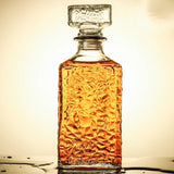 Decantador de whisky novedoso: botella de vidrio sin plomo para licor, whisky escocés y bourbon