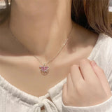 Trendy Heart-Shaped Mood Pendant Necklace for Women