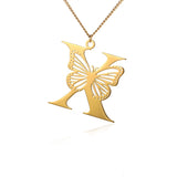 Elegant 18K Gold Butterfly Pendant Necklace – Trendy & Stylish Jewelry for Women