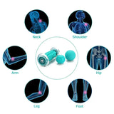 Spiky Massage Ball & Foot Roller Set - Deep Tissue Therapy for Plantar Fasciitis & Muscle Pain