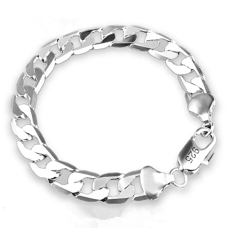 925 Sterling Silver Charm Bracelet for Men – Trendy & Elegant Jewelry for Engagements & Gifts