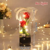 Eternal Galaxy Rose in Glass Dome - Colorful LED Flower Gift for Valentine's Day