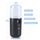 Portable Nano Facial Steamer – USB Rechargeable Mist Sprayer for Skin Hydration & Rejuvenation