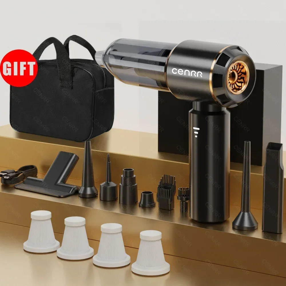 Cordless Car Vacuum Cleaner with 360000PA Strong Suction