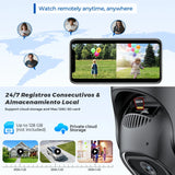 12MP Outdoor PTZ Security Camera – 8X Zoom, 360° Coverage & AI Tracking