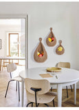 Cesta colgante de pared tejida a mano: almacenamiento elegante para la cocina y el hogar
