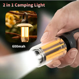 Mini LED Camping Light with 5 Modes – Rechargeable, Dual-Light Source, Portable Lantern for Hiking, Fishing & Outdoor Adventures
