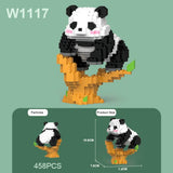 Cute Panda Building Blocks Set – DIY Educational Assembly Toy for Kids