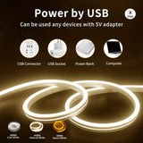 USB LED Neon Light Strip – Waterproof, Flexible, Motion Sensor Dimmer, Home & Outdoor Decor