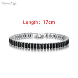 Unisex Geometric Charm Bracelet with AAA+ Cubic Zirconia