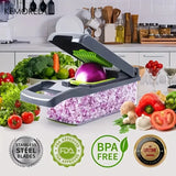 14-in-1 Multifunctional Vegetable Chopper & Slicer – Food Dicer with Handle