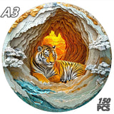 Wooden Animal 3D Jigsaw Puzzle – Educational Toy for Kids & Adults