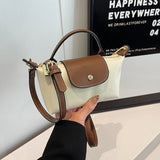 Women's Nylon Saddle Bag – Lightweight, Casual Crossbody Purse with Zipper Closure
