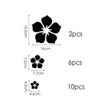 🌟 Pegatinas de pared con flores y espejo de cristal 3D: elegante decoración para el hogar 🌟