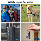 Waterproof TPU Case with Keychain for Apple AirTag – Pet Collar & Key Tracker Holder