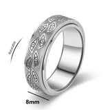 Demon Eye Spinner Ring - Stainless Steel Anxiety Relief Fidget Ring for Men & Women