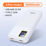20000mAh PD20W Power Bank with 22.5W Fast Charging - Portable Charger for iPhone & Samsung