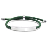Custom Engraved Couple Bracelets - Personalized Name Braided Jewelry for Men & Women