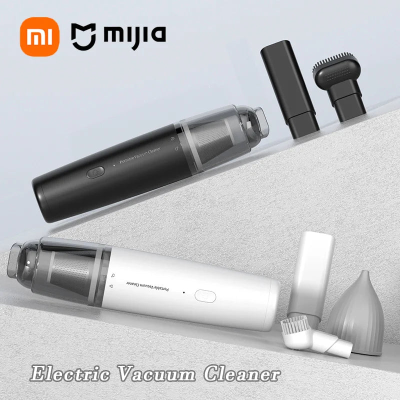 Aspiradora de coche Xiaomi, eléctrica, mini, portátil, de alta potencia, inalámbrica, potente, para el hogar, con eliminador de polvo y limpieza profunda