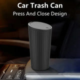 Universal Mini Car Trash Bin – Compact & Leakproof Auto Garbage Can