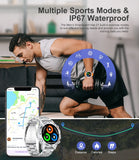 Reloj inteligente de moda con monitor de frecuencia cardíaca, rastreador de actividad y llamadas Bluetooth