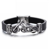 Men's Geometric Leather Bracelet with Zinc Alloy Magnet Clasp – Hiphop/Rock Fashion Accessory