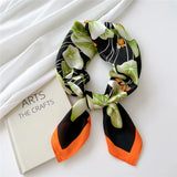 Luxury 70×70cm Silk Square Scarf – Elegant Satin Hairband & Neckerchief