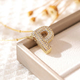 Letter Pendant Necklace for Women – Mood & Sleep Tracker Fashion Jewelry for Office & Career