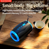 Portable Waterproof Bluetooth Speaker with TWS & Subwoofer Sound