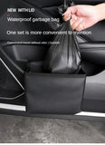 Cubo de basura y caja de almacenamiento para coche plegable y colgante: organizador para coche que ahorra espacio