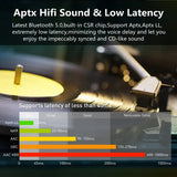 80M Long-Range Bluetooth 5.0 Transmitter & Receiver – Low Latency Wireless Audio Adapter