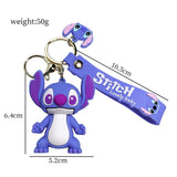 Lilo & Stitch Angel Stitch Keychain - Cute Anime Car Keyring & Gift