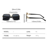 Oversized Retro Double Bridge Sunglasses – Trendy Gradient Shades with UV400 Protection