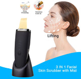 Ultrasonic Skin Scrubber with EMS & Ion Technology for Deep Facial Cleansing