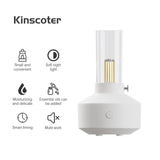 Difusor y humidificador de aroma ultrasónico con luz de vela de 120 ml: aceites esenciales, luz nocturna LED, alimentación por USB