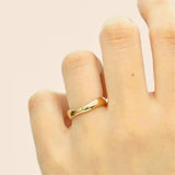 Stackable Ripple Wave Rings for Women – Adjustable Stainless Steel 18K Gold & Silver Plated Minimalist Jewelry