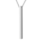 Personalized Coordinate Bracelet & Bar Necklace Set for Men & Women