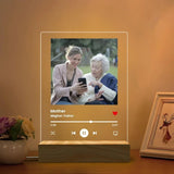 Custom Spotify Music Plaque with Photo and LED Night Light – Personalized Acrylic Frame for Couples, Anniversaries & Gifts