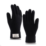Winter Men Knitted Gloves Touch Screen High Quality Male Mitten Thicken Warm Wool Cashmere Solid Men Business Gloves Autumn