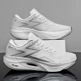 Unisex Breathable Running Shoes with Cushioning & Height Boost – Lightweight Athletic Trainers for Concrete Surfaces