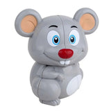 Llavero con forma de cubo mágico de 2 x 2 con forma de animal de dibujos animados: minijuguete de rompecabezas para niños y coleccionistas